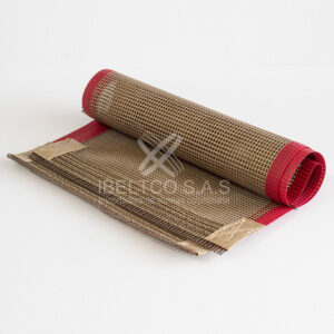 Malla teflón café - con fibra de vidrio para alta temperatura