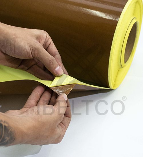 Rollos, bandas, correas y mallas en teflón (PTFE) ideal para aislar temperaturas en diferentes procesos industriales.